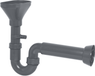Cornat Gerecycleerde druppelwater-geurstop - 1 1/2 inch - Ø 50 mm - met trechter en wandhouder - gemaakt van gerecyclede kunststoffen - Made in Germany kwaliteit/druppelwatersifon / T359104R