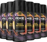 AXE Fine Fragrance Collection Premium Deodorant Bodyspray - Peach Infusion - 6 x 150 ml - Voordeelverpakking