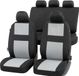 WALSER CarComfort Autostoelhoes Glasgow complete set - universele autostoelhoezen zwart-grijs - stoelhoezen polyester