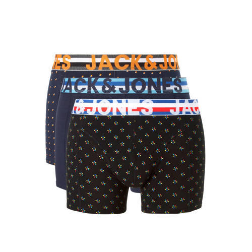 Jack & Jones boxershort set van 3 heren Zwart/marine