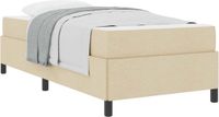 vidaXL Boxspringbed Crème 100 x 200 cm Stof