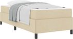 vidaXL Boxspringbed Crème 100 x 200 cm Stof