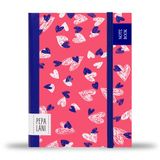 Pepa Lani Notebook A6 - Small Hearts Pink/White