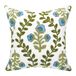 Alysheer Rose Garden Bloemen 100% Katoen Effen Geborduurd Gebreid Patroon Decoratieve Sierkussenhoes voor Sofa Bank Auto Woonkamer Slaapkamer Kantoor Geschenken, Onzichtbare Ritssluiting, 45 x 45 cm