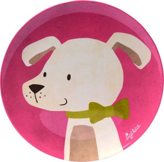 Sigikid Melamine plate dog, The little ones 24995 multi colour