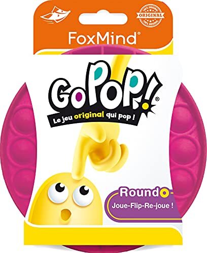 Asmodee Go PoP! Roundo - Het logica spel met touchscreen - origineel en geniaal van Foxmind ! - willekeurige kleur: blauw of groen of roze