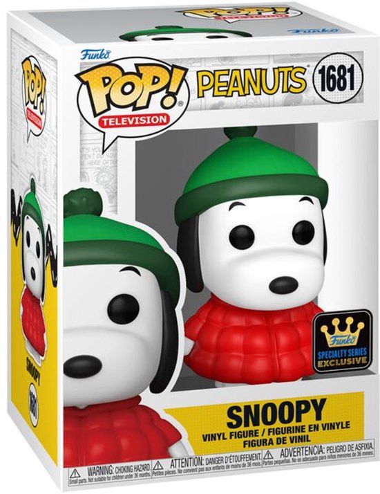 Funko Peanuts Snoopy in coat vinylfiguur