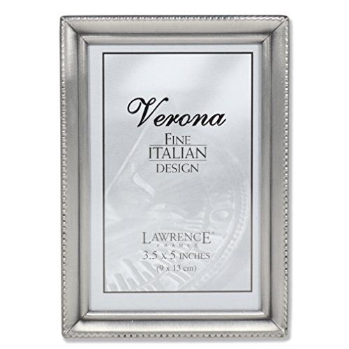 Lawrence Frames Antiek tinnen 3x5 fotolijst - Beaded Edge Design