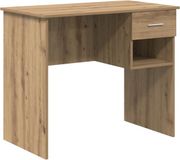 vidaXL Bureau Artisan Eiken 90 x 49 x 75 cm Bewerkt hout