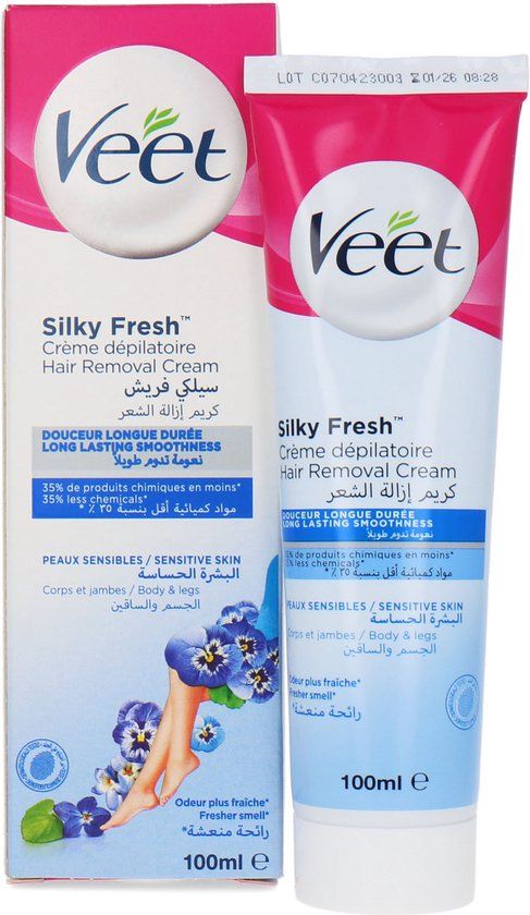 Veet Silky Fresh Hair Removal Cream - Sensitive Skin - 100ml