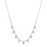 Brosway Dames halsketting CHANT van roestvrij staal met parels in de kleur zilver met karabijnsluiting, lengte: 45 cm, BAH83