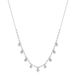 Brosway Dames halsketting CHANT van roestvrij staal met parels in de kleur zilver met karabijnsluiting, lengte: 45 cm, BAH83