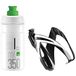 Elite Kit Ceo Drinkfles + flessenhouder Jet 350 ml wit/groen