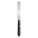 Hammacher 18/8 roestvrij stalen apothekerspatel met houten handvat, 100 mm lemmetlengte, 190 mm lengte