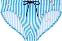 HOM Viareggio Zwembroek Mini Briefs Gestreept Heren Blauw/Wit L