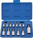 TACKLIFE TBS1A Jeu de douilles à embouts Torx 14 pièces