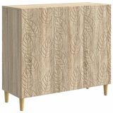 vidaXL Dressoir Sonoma Eiken 89 x 34,5 x 80 cm Bewerkt hout