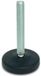 RS PRO Verstelbare voet M16 tot 1800 kg x 100 mm, tot 30 graden kantelbaar, zacht staal x 134 mm