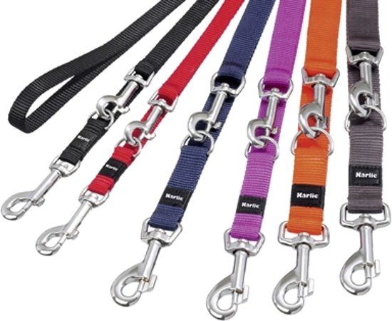 FLAMINGO Karlie Lijn Multipurpose Track Sportief Plus Kort - 15 mm x 200 cm - Grijs