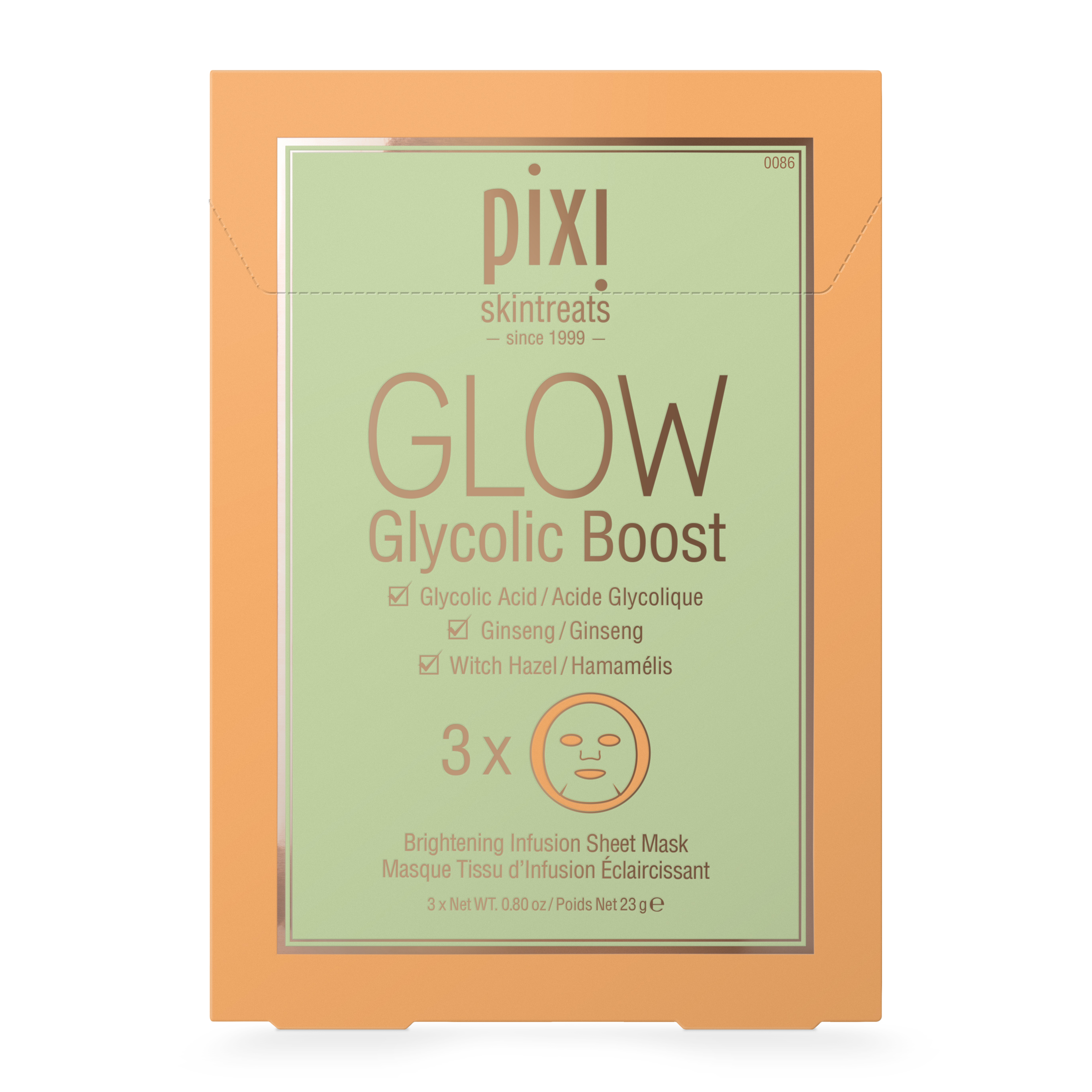 Pixi Glow Tonic Family Glow Glycolic Boost Sheet Masks