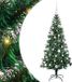 vidaXL - Kunststof - Voorverlichte - Kerstboom - Groen - 150 cm