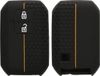 kwmobile hoesje voor autosleutel geschikt voor Suzuki 2-knops autosleutel Keyless Go hoes - Siliconen autosleutel behuizing - Auto sleutel case met honingraat - Sleuteletui in zwart / oranje