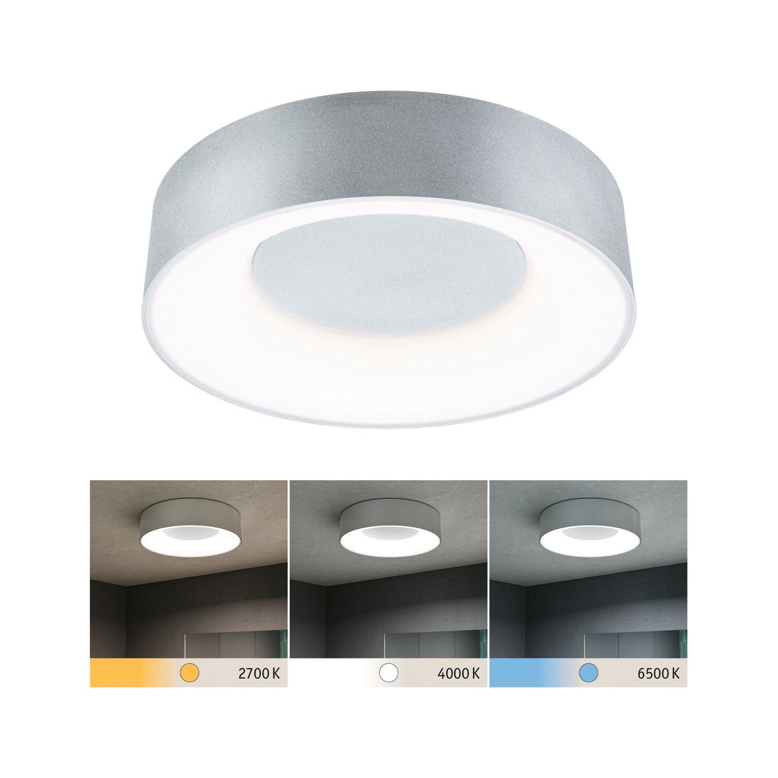 Paulmann Casca LED Plafondlamp - 1500lm - 16W - Wit