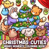 Christmas Cuties: Adorable Animal Coloring Pages
