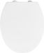 WENKO WC-bril Mod. Crevada, blanc, plastique, acier inoxydable, Easy Close