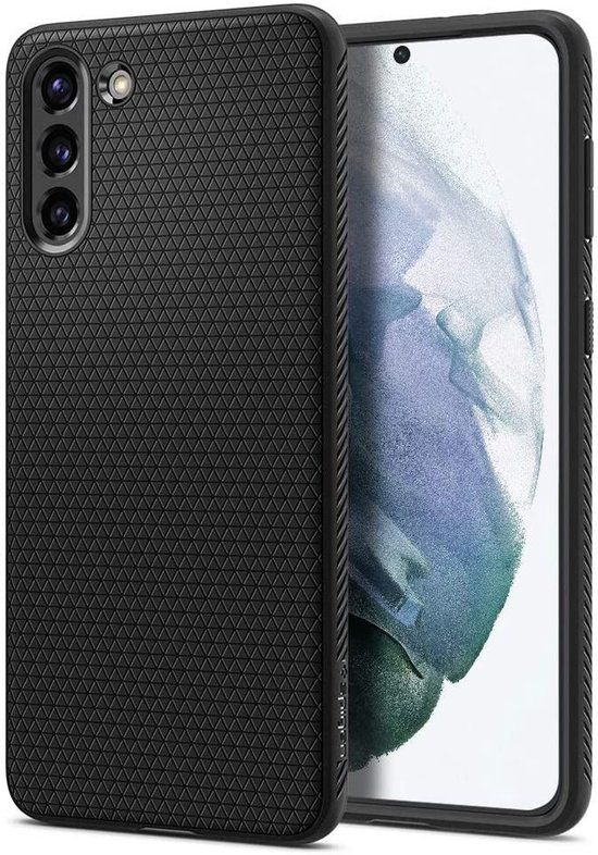 Spigen Liquid Air Samsung Galaxy S21 Plus Hoesje Zwart