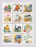 Riolis Borduurpakket - Katten Kalender