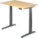 hjh OFFICE PRO Hammerbacher XBHM VXBHM Elektrisch hoogteverstelbaar Zit-sta-bureau Rechthoekig Ahorn C-Voet 1.200 (B) x 800 (D) x 1.290 (H) mm Spaanplaat, Staal, Aluminium