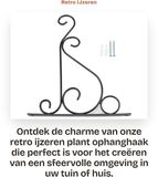 Merkloos Dailygoods Wandhaak Stevig - Zwart Metaal - 25 x 21 cm