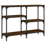 VidaXL Wandtafel 102x29x75 cm bewerkt hout bruin eikenkleur