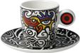 Goebel - Billy The Artist | Kop en schotel Espresso Bright Eyes I | Porselein - 12cm - 100ml