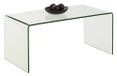 Julian Bowen Amalfi salontafel van gebogen glas