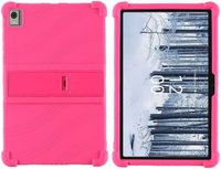 Merkloos Nokia Siliconen Hoes Geschikt voor Nokia T21 | Flexibel | Dun | Zacht | Back Cover Roze