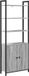 vidaXL Boekenkast - 6-laags - 60 x 24 x 161 cm - Bewerkt hout - Grijs Sonoma