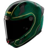 Nolan X-804 ST Ultra Carbon Asso 344, casque intégral, couleur: Carbone/Vert Foncé/Or, taille: M