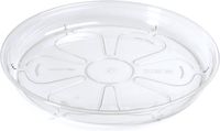 Merkloos Prosperplast Opvangschaal/onderschaal bloempot/plantenpot - transparant - rond - Dia 17 cm