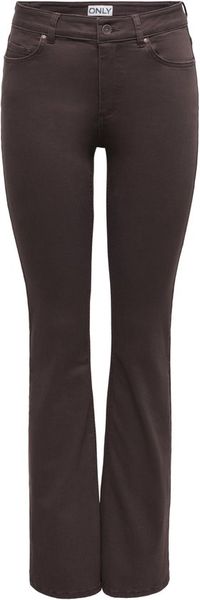 ONLY Broek Onlblush Mid Flared Colour Pant Pnt 15379119 Black Coffee Dames W32 x L32