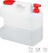 Relaxdays jerrycan met kraan - kunststof - 20 liter - BPA-vrij - wit-rood