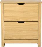 HOMCOM Klapbare schoenenkast - 72x26x80cm - Hout - Natuurlijk hout