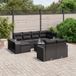 Maison Exclusive - Ensemble de jardin, composé de 11 pièces, avec coussins, noir, en polyrotin