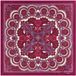 Roeckl Sjaal Fine Paisley 53x53 Zijde Multi Wine