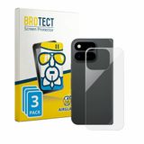 BROTECT Screenprotector 3 Stuks voor Google Pixel 11 Pro Fold (Achterkant) Transparant