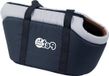 Wan GmbH Sac de transport pour animaux de compagnie - Sac de voyage pour chat - Sac à main mains libres - Bleu/Gris - Polaire/Tissu - Max. 12 kg