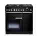 Falcon Professional Deluxe 90 DF Vrijstaand fornuis Zwart