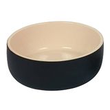 Nobby 82408 keramische kom Kaunis zwart/crème; Ø 24,0 x 8,0 cm, 2,40 l