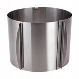 Elite Hoff Ronde taartring van roestvrij staal, hoge rand voor taart (hoogte 15 cm of 20 cm), verstelbare diameter 16-30 cm, taartbakvorm, taartrand (hoogte 15 cm)